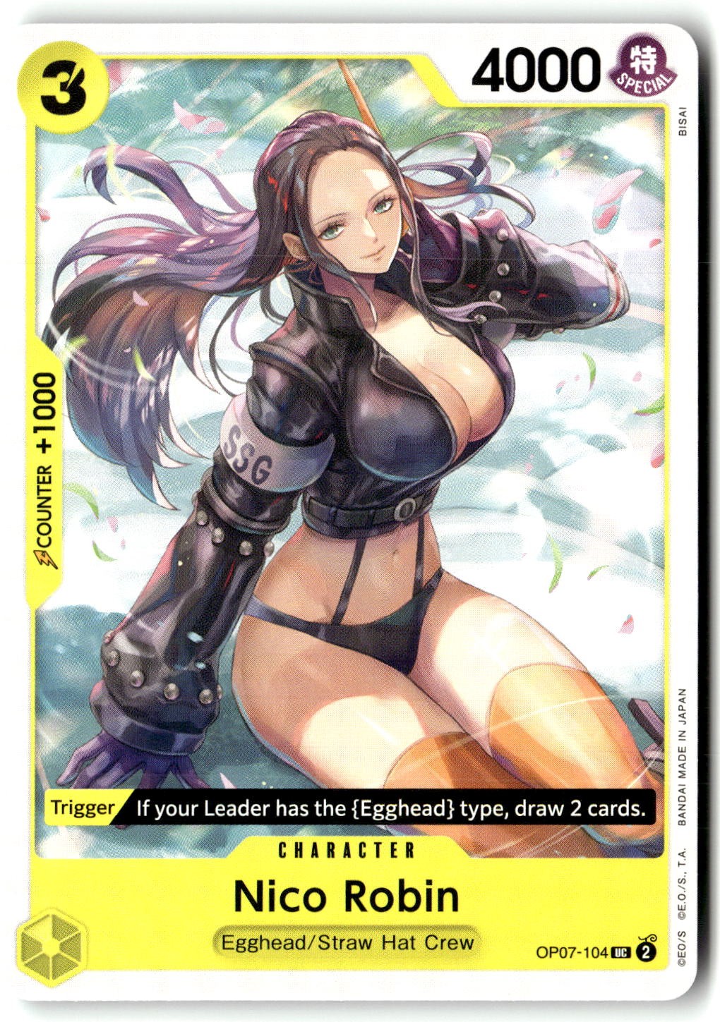 Nico Robin OP07-104 Uncommon 500 Years in the Future One Piece Near Mint
