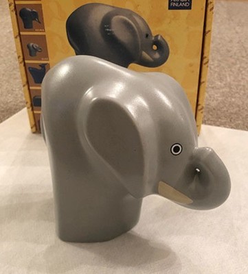 Arabia Finland Runfree Elephant Alex Figurine Alex Howard Smith Ceramic Rare