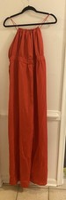 PrettyLittleThing Plus Red Strappy Cross Back Detail Wide Leg Jumpsuit Size 22
