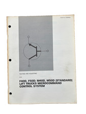 Caterpillar F40D F50D M40D M50D Forklift MicroCommand Service Manual
