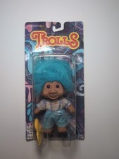 NIB Trolls With Blue Hair Plaid Shirt Blue Shorts Toys N Things Hong Kong 41030