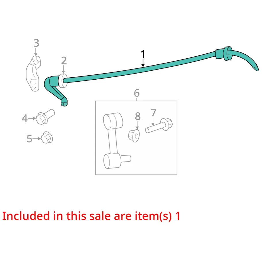Barra estabilizadora trasera Lincoln MKZ 2011 tracción delantera OEM 120 k millas - LKQ426943240 Foto 4 de 4