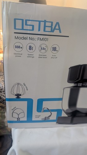 Die-Cast Stand Mixer, 8 Speeds 600W OSTBA Food Stand Mixer, 5.5Qt Tilt-Head Safe - Picture 2 of 6