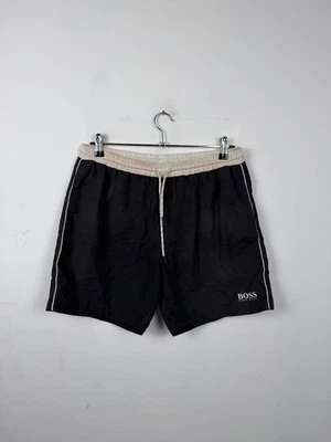 Short de Bain Homme Hugo Boss Noir & Blanc Taille M Très Bon État (Légère Tr - Photo 1/4