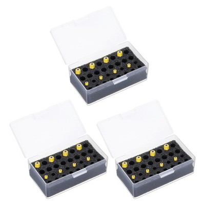 Batteries Organizer Storage Box, Case Holder for 16 x AA, 16 x AAA, Pack of 3