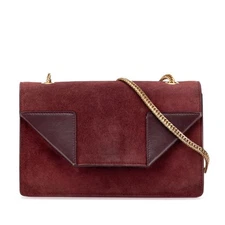 Saint Laurent Betty Chain Shoulder Bag in Wine Red, Bordeaux, and ... GZl1byju