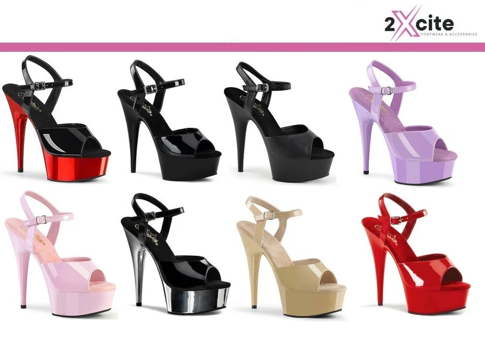 Pleaser Stiletto High Heel Plateau Tanzschuhe Lap Dancer Delight 609 - Bild 1 von 1