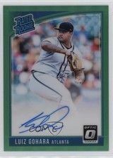 2018 Donruss Optic Rated Rookie Signatures Green Prizm 4/5 Luiz Gohara Auto b8h
