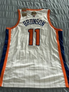 Jalen Brunson Autographed Jersey New York Knicks NBA CHAMPS Signed