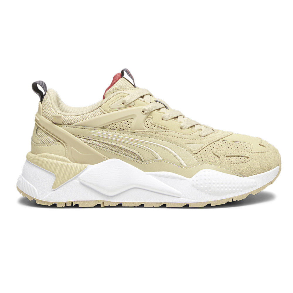 Puma RsX Efekt Perforated Lace-Up White Mens Casual Sneakers 39381403
