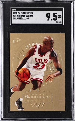 1995-96 FLEER ULTRA GOLD MEDALLION #25 MICHAEL JORDAN SGC 9.5