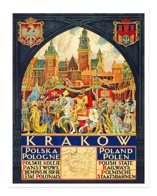 Vintage Krakow Poster Wall Art - Historical Elegance Premium Quality