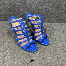 TOM FORD Carine Croc-effect Patent-leather Sa...