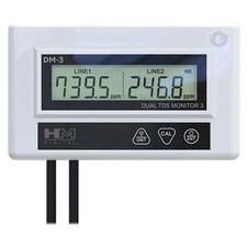 DM-3 Commercial Inline Dual TDS/EC Monitor Meter, Upgraded DM-2 DM-2EC, with ...