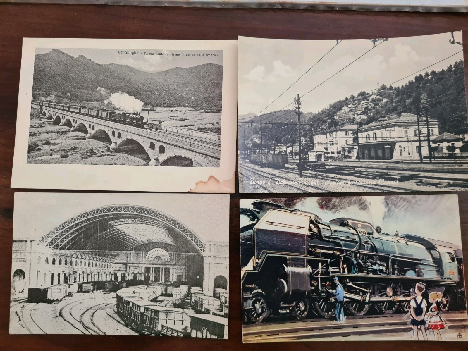 Treni - Lotto di 11 cartoline treni e stazioni - AFFARE !!!!
