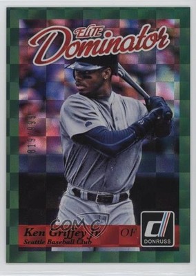 2014 Panini Donruss Elite Dominator Series 1 819/999 Ken Griffey Jr #23 HOF 9u0