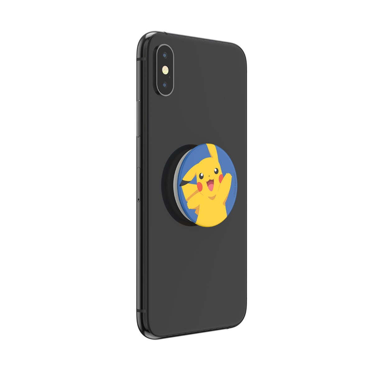 PopSockets Pikachu support de téléphone blanc et bleu pour selfies réussis