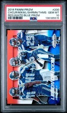 2014 Panini Prizm Red/White/Blue Legion of Boom Seahawks Card PSA 10 #200