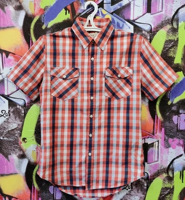 Levi's Shirt Levis Levi Strauss & Co Dress Cotton Short Sleeve Men's Size S Mint