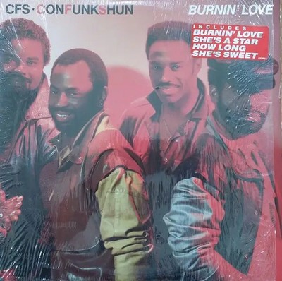 Con Funk Shun Burnin Love NEAR MINT Mercury Vinyl LP
