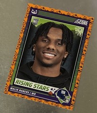 2024 Panini Score-A-Treat - Rising Stars Malik Nabers #37 Orange Pumpkins (RC)