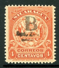 Nicaragua 1907 Bluefields ⭐4¢ ABNC MNH⭐ K786