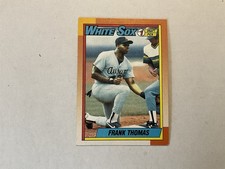 1990 Topps - Frank Thomas #414 2 Chunks Out of Name Field Border (RC)