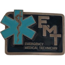 New Emt Medic Paramedic Emergency Medical Technician Nos Vintage Belt Buckle