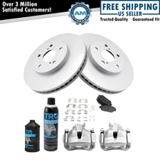 Front Brake Pad & Rotor Kit Semi-Metallic Fits Toyota