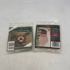MILL HILL CHARMED Santa Face  Birdhouse ORNAMENTS Beaded Cross Stitch Kit