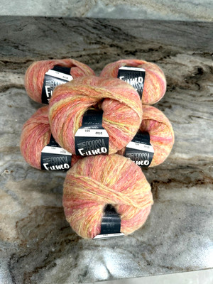 LANA GROSSA Yarn Fumo Print Lot of 6 skeins Made in Italy 50g-120m each skein