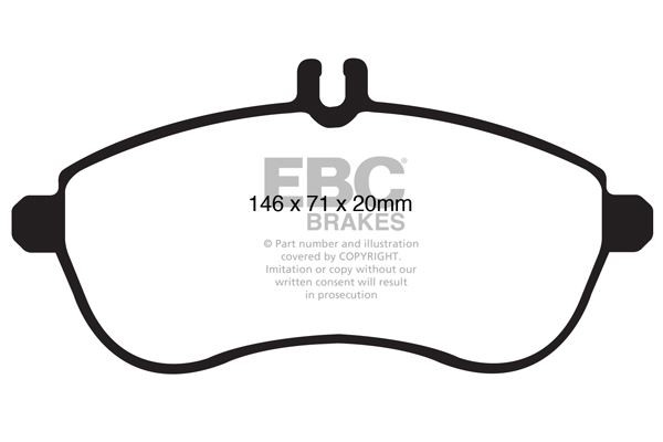 EBC DP21989 BRAKE PAD SET DISC BRAKE Front