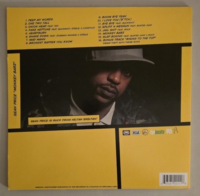 Sean Price Monkey Barz!!! Vinyl 2xLP Record VG+ MEGA RARE Heltah