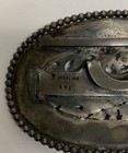 Vintage Sterling Silver Oval Scarf Clip/Clip Concho True Identity Unknown 28.4g — photo 4