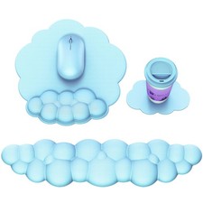 Cloud Pad with Wrist Rest, Cloud Keyboard Wrist Rest, Pad Wrist , Ergonomic C...