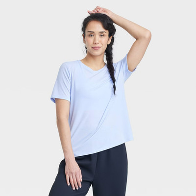 Women's Beyond Ease Crewneck Legging Friendly Short Sleeve T-Shirt - Small