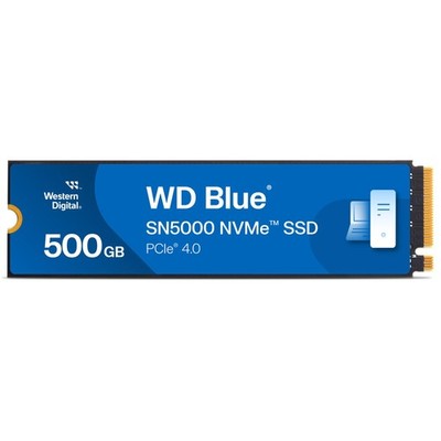 WD Blue SN5000 NVMe SSD 500GB PCIe Gen 4 High Speed Storage For Creators