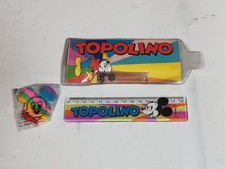 GADGET DI TOPOLINO RIGHELLO, PORTAMATITE, GOMMA. ALLEGATI ALBI DISNEY LOTTO 