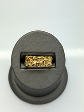 Cartier 18K Yellow Gold Nugget Band Ring Size...