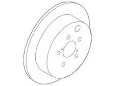Genuine Subaru Disc Brake Rotor Rear 26700CC000