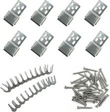 Sofa Spring Repair Kit 8Pcs Spring Clips + 20 Stay Wire Clips + 40 Nails,
