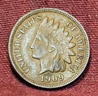 1909 Indian Head Cent, Free Shipping