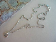 U C Sundance Oxidized Artisan Handmade Ring  Textured Chain 925 Silver Necklace