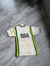 DENTI vintage 1960-1970s Maglie Denti logo archive wool cycling jersey Size: 12