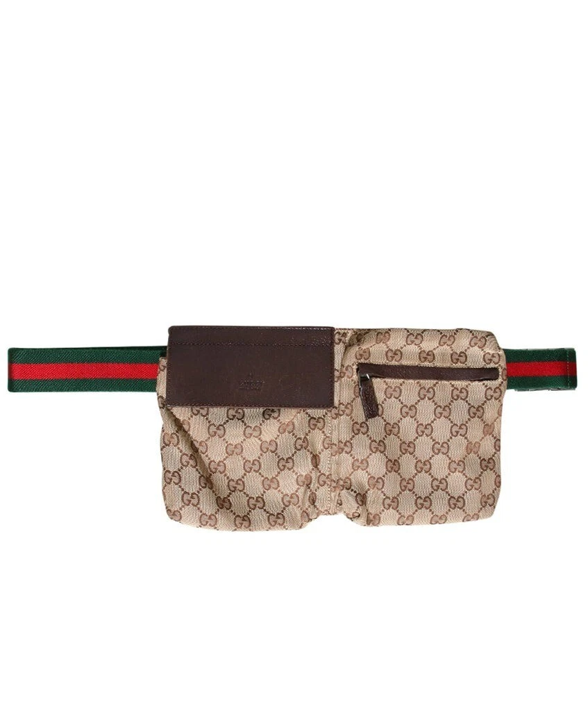 Sac ceinture en toile GUCCI GG