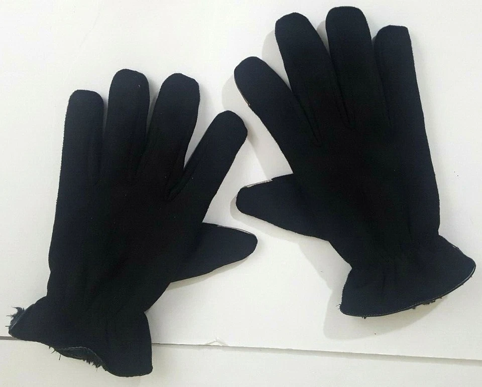 Guantes de invierno con pantalla táctil Saddlebred para hombre L XL forrados de piel sintética negros NUEVO sin etiquetas Foto 3 de 4