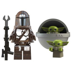 Star Wars Mandalorian Baby Yoda Mini Figures Building Blocks Compatible Toy Leog