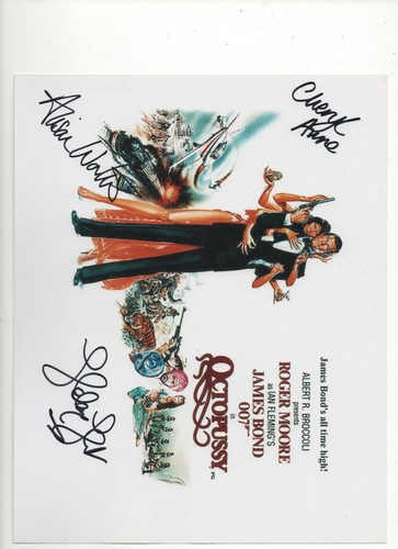 JAMES BOND OCTOPUSSY WORTH,HUNT,ANNE HAND SIGNED PHOTO WITH COA 8" X 10" - 第 1/1 張圖片