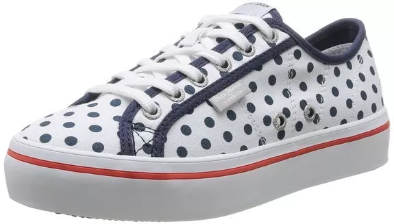 Pepe Jeans Duffy Dots Size 36 38 39 40 41 Women s Sneakers White Nip