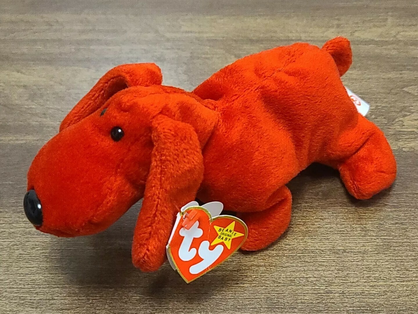 1996 Ty Beanie Babies Rover The Red Dog P.V.C. With Tag eBay